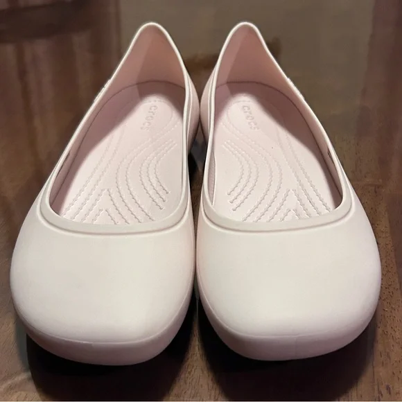 Crocs Brooklyn Mary Jane Flats Pink Quartz Ballet Slip On Comfort Shoe W8 209384 - Picture 2 of 13